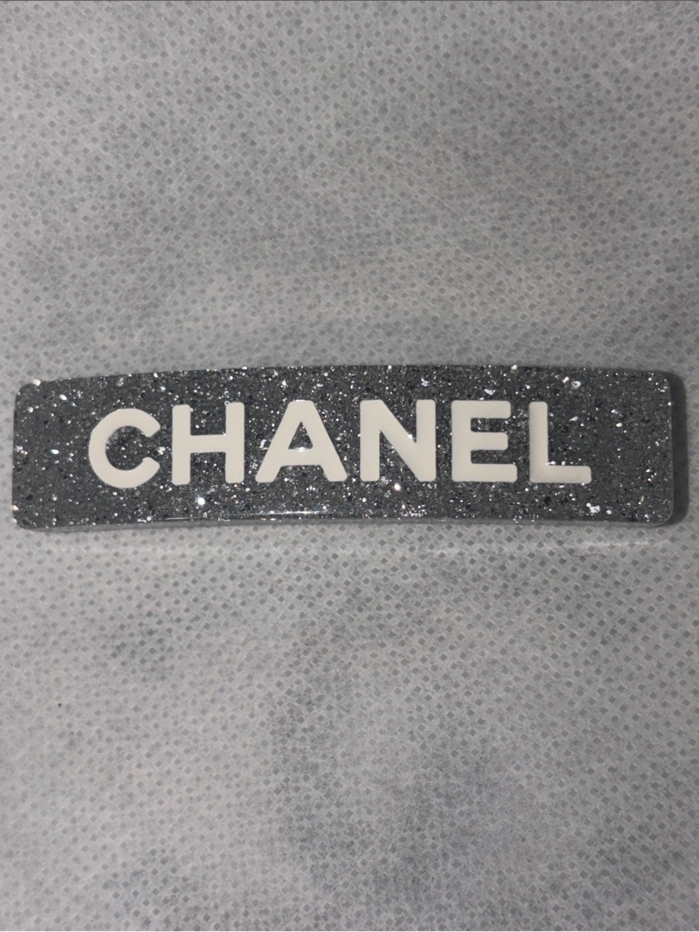 🪩  🆕  Glitter ‘CHANEL’ Hair clip Barrette 🪩